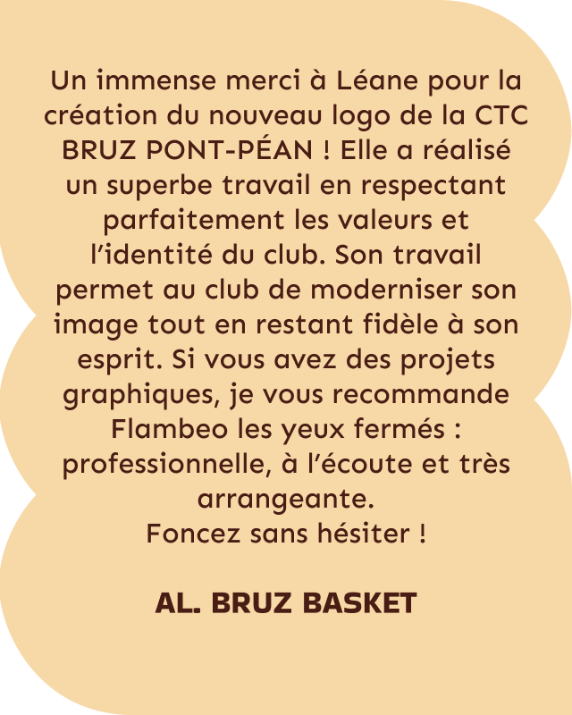 Témoignage AL BRUZ BASKET - Refonte de leur logo